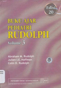 Buku ajar pediatrik RUDOLPH volume 3