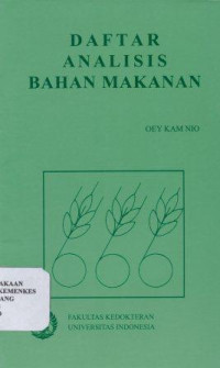 Daftar analisis bahan makanan