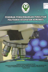Image of Pedoman pengembangan penelitian politeknik kesehatan kemenkes