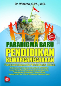 Paradigma baru pendidikan kewarganegaraan panduan kuliah di perguruan tinggi