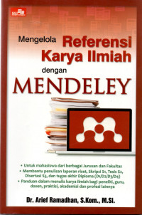 Mengelola referensi karya ilmiah dengan mendeley