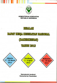 Image of Risalah rapat kerja kesehatan nasional (RAKERNAS) tahun 2013