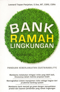 Image of Bank ramah lingkungan : panduan keberlanjutan (sustainability)