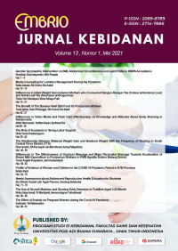 Image of Embrio: Jurnal Kebidanan Volume 13 Nomor 1, Mei 2021