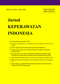 Image of JKI: Jurnal Keperawatan Indonesia Volume 21 Nomor 1, March 2018