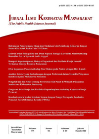Image of Jurnal Ilmu Kesehatan Masyarakat Vol. 9 No. 1, Maret 2020