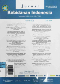 Image of Jurnal Kebidanan Indonesia Volume 15 Nomor 1, Januari 2024