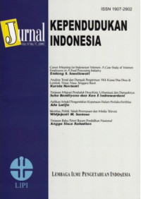 Image of Jurnal Kependudukan Indonesia Vol. 2 No. 1, 2007
