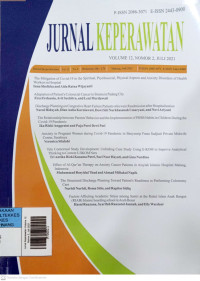 Image of Jurnal Keperawatan Volume 12 Nomor 2, Juli 2021