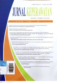 Image of Jurnal Keperawatan Volume 13 Nomor 2, Juli 2022