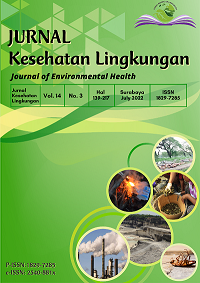 Jurnal Kesehatan Lingkungan Vol 14 Issue 3, July  2022