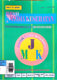 Image of Jurnal Media Kesehatan Vol. 9 No. 1, April 2016