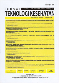 Image of Jurnal Teknologi Kesehatan Vol. 12 No. 1, Maret 2016