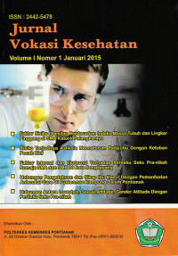 Image of Jurnal Vokasi Kesehatan Vol. 1 No. 1, Januari 2015