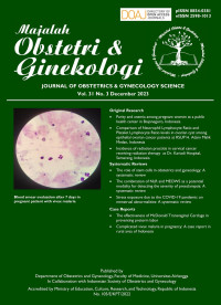 Image of Majalah obstetri & Ginekologi Vol. 31 No. 3, December 2023