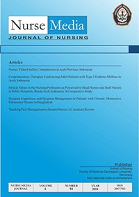 Nurse Media Journal of Nursing Volume 13  Number 3, December 2023