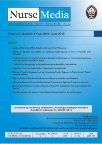 Image of Nurse Media Journal of Nursing Volume 9  Number 1, June 2019