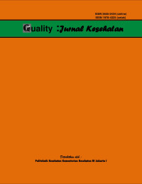 Image of QUALITY : Jurnal Kesehatan Vol. 6 No. 1, November 2015