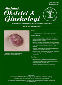 Majalah Obstetri & Ginekologi Vol. 27 No. 2, August 2019